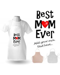 Personalised best mum ever cooking aprons for women in New Zealand.