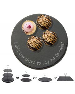 Slate cake stand for birthday gifts