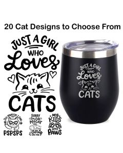 Funny cat themed gift thermal cups.