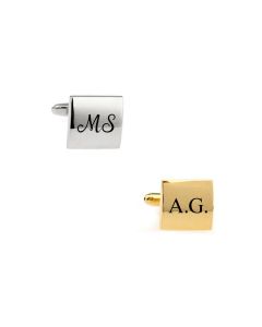 Cufflinks with initials engraved