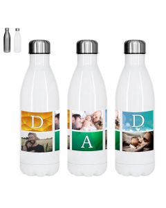 Personalised photo water bottle for dad