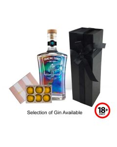 Dancing Sands gin gift set with chocolates