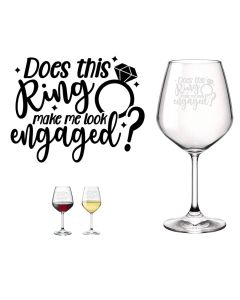 Does this ring make me look engaged, crystal wine glasses.