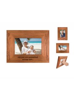 Personalised solid wood photo frame