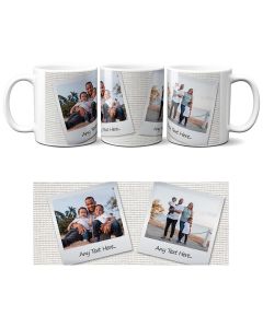 Personalised mug with two photos