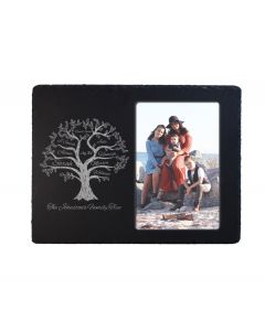 Personalised family tree slate photo frame