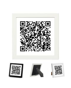 Personalised QR Code picture frames.