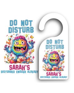 Personalised Disturbed Monster Door Hangers