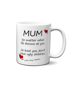 Personalised funny gift mug for Mum
