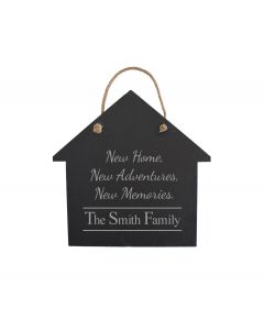 Personalised new home slate sign