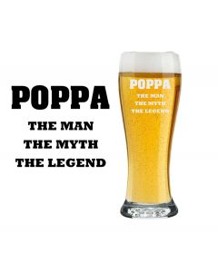 Gift beer glasses for Poppa