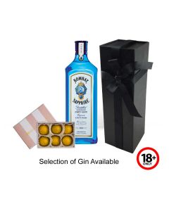 Gin and chocolates gift box