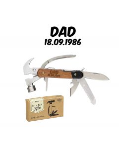 Personalised hammer multi tool for father's day gifts