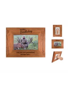 Personalised Rimu wood photo frame for birthday presents