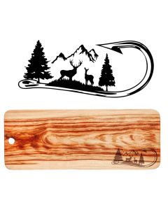 Hunting themed grazer platter wood boards
