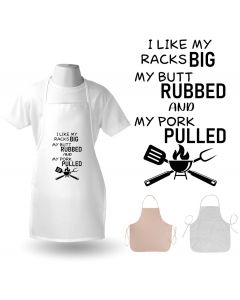 Funny pulled pork BBQ aprons