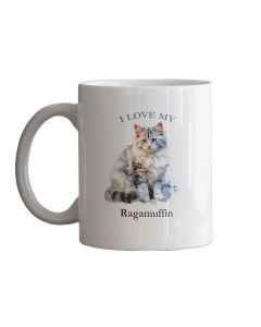 I love my cat coffee and tea mugs with any cat breed in an oil painting design