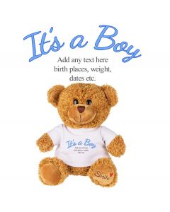 New baby boy personalised teddy bears