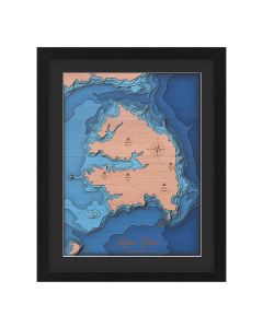 Kawau Island layered Topographic maps