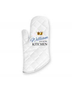 Personalised funny oven glove for men