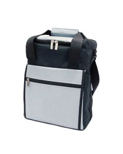 Fully insulated wine cooled bag in grey and black