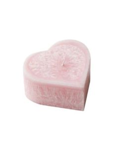 Living light peony rose heart candle