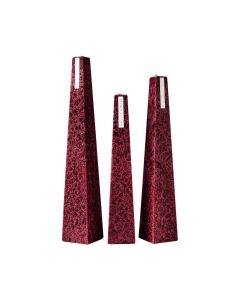 Set of pinot noir free icicle candles