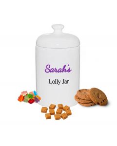 Personalised lolly jar for birthdays