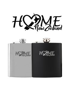 Engraved hip flasks with love New Zealand home design and islands.