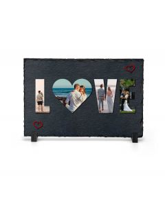 Love themed personalised photo frame.