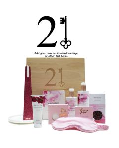 Personalised 21st Birthday pamper gift boxes for women in New Zealand.