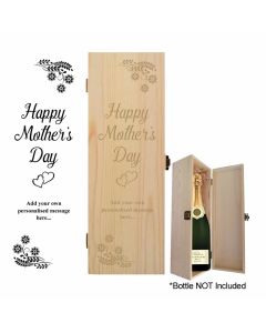 Mother's day gift bottle boxed personalised.