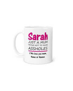Funny personalised gift mug for mum's.