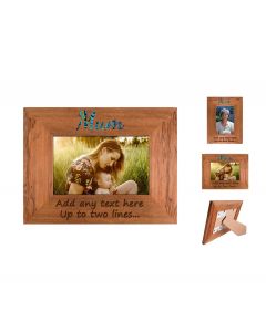 Rimu wood & Paua photo frame for Mum's birthday gift