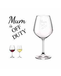 Engraved crystal wine glass for Mother's day gifts