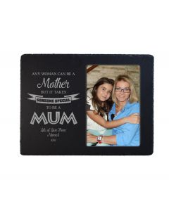 Personalised slate photo frame for Mum