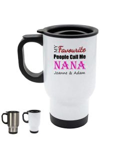 Personalised reusable travel mug for Nana