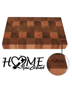Reclaimed New Zealand Rimu wood chopping / serving boards with love New Zealand design engraved