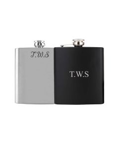 Personalised hip flasks with initials