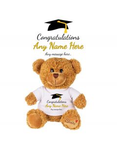 Personalised graduation gift teddy bears.