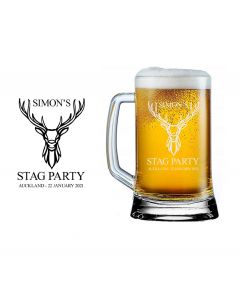 Personalised stag party beer mug