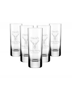 Personalised shot glasses for your stag party