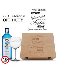 Personalised Gin themed gift box for teachers