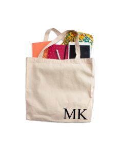 Personalised tote bag with initials