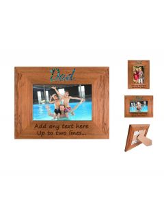 Rimu and Paua photo frame for Dad's birthday gift