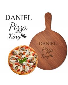 Pizza king solid wood personalised pizza boards