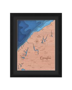 Topographic layered wall maps for Queenstown and lake Wanaka