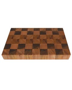 Chequered pattern New Zealand Rimu and Beech hardwood chopping boards.