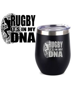 Thermal cups engraved with rugby it's in my DNA design.