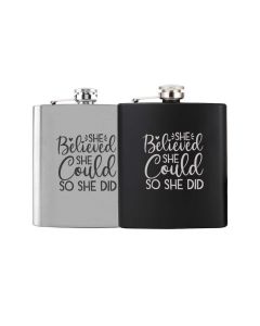 She Believed She Could So She Did hip flasks for women in New Zealand